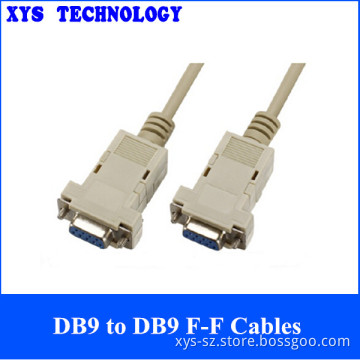 Plastic Assembly Connector DB9 RS232 Serial Cable female to female